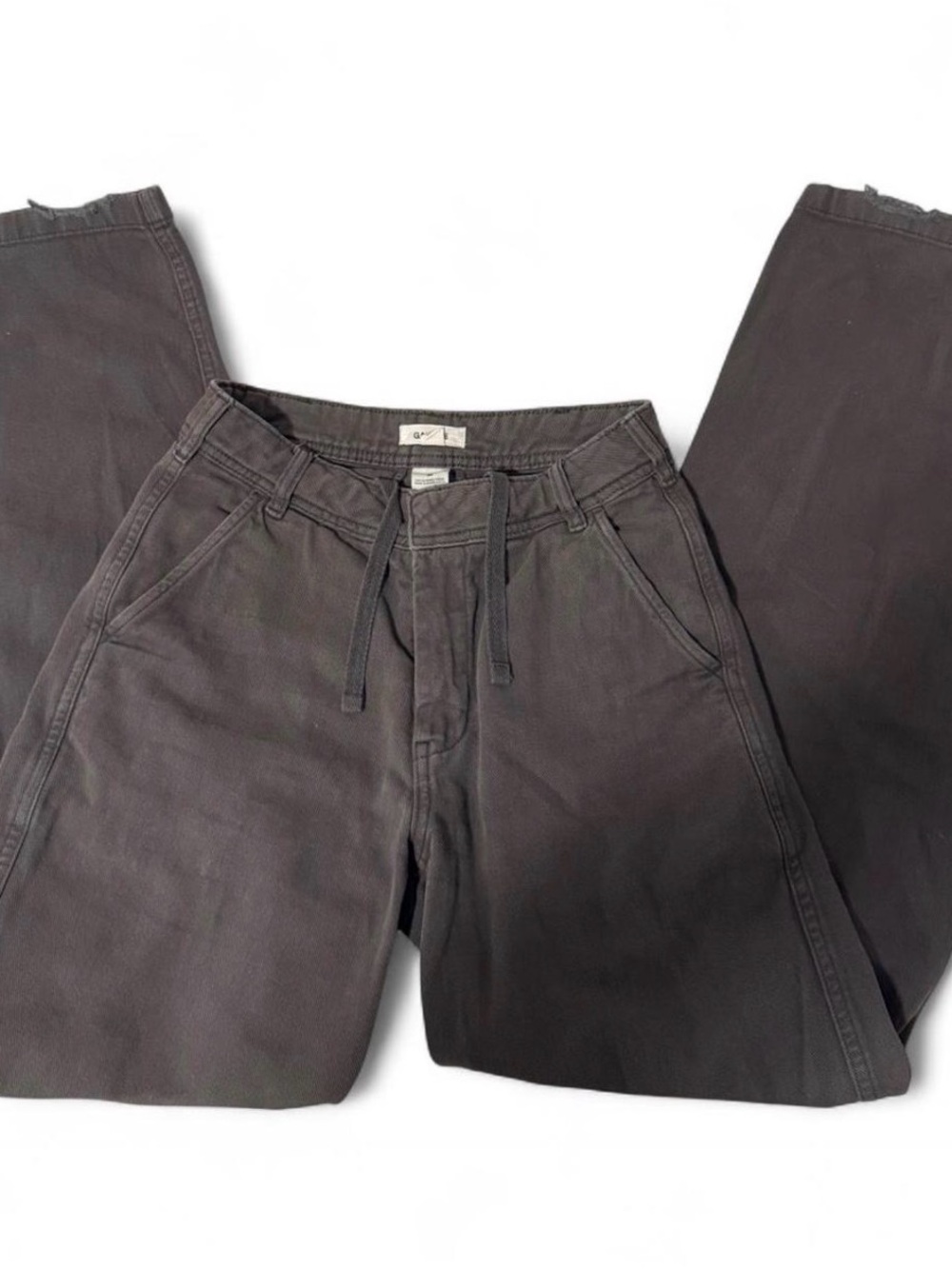 Garage Women's Wide Leg Jeans in Charcoal Black